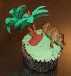jungle cupcake