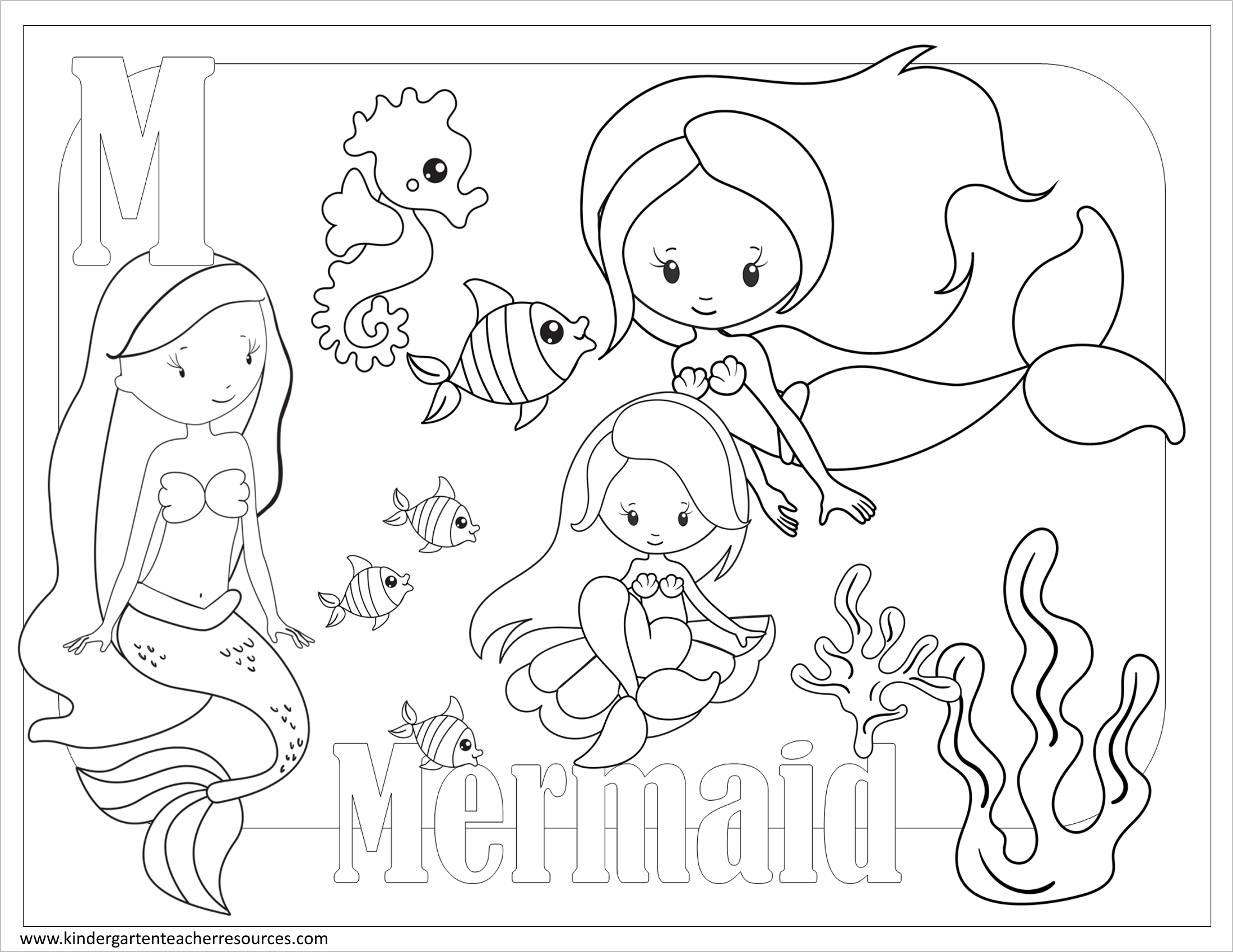 Free Printable Coloring Pages for Kindergarten