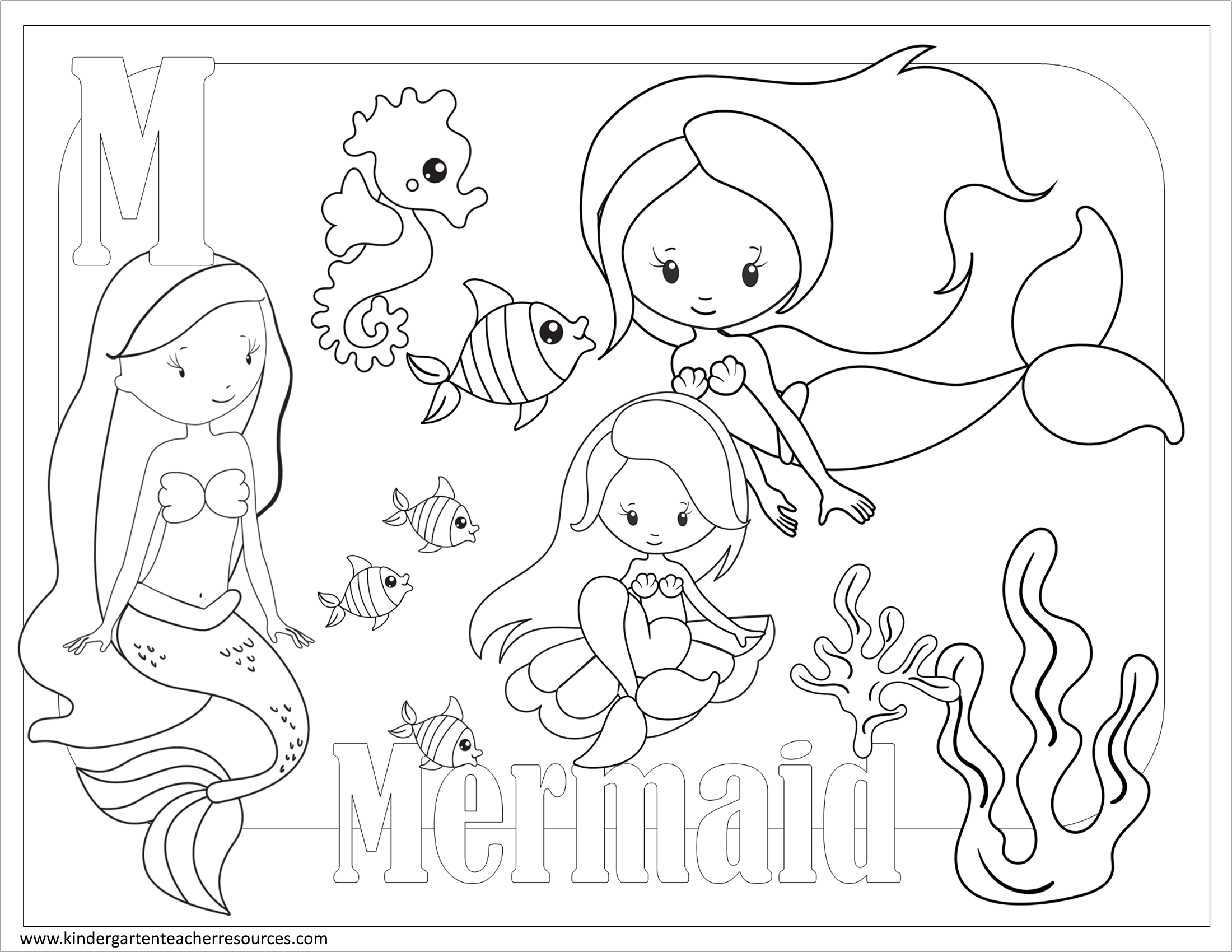 free printable coloring pages for kindergarten