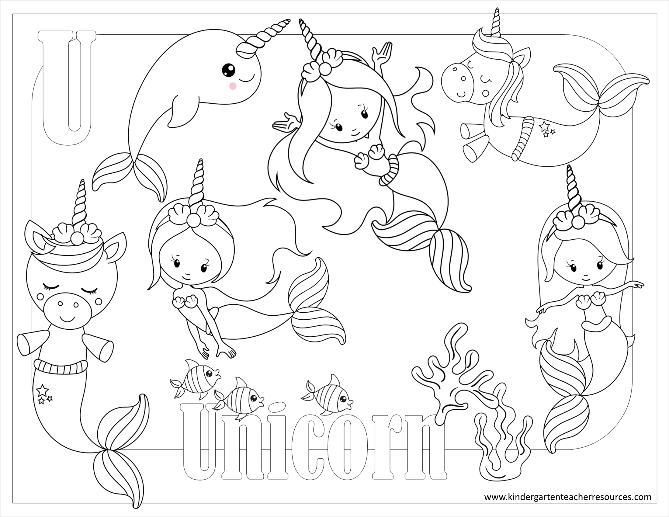 kindergartners coloring pages