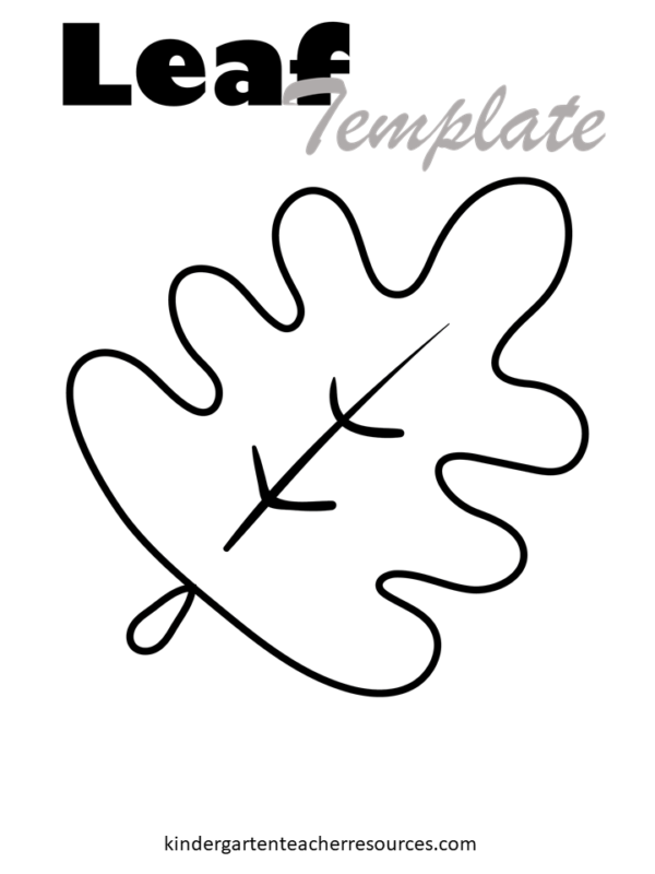 Autumn leaf template
