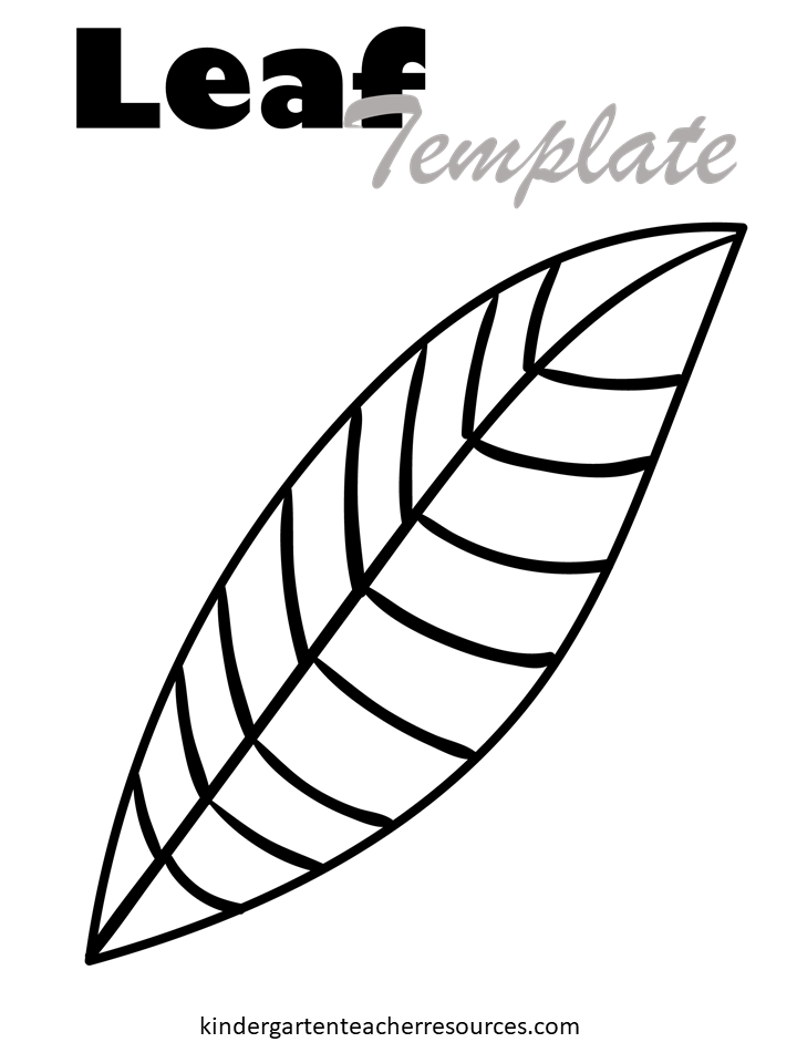 FREE Printable Leaf Template Many designs are available