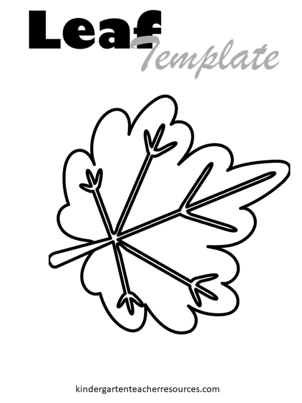 fall leaf template