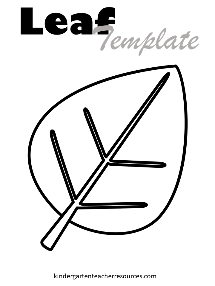 Free Printable Leaf Template