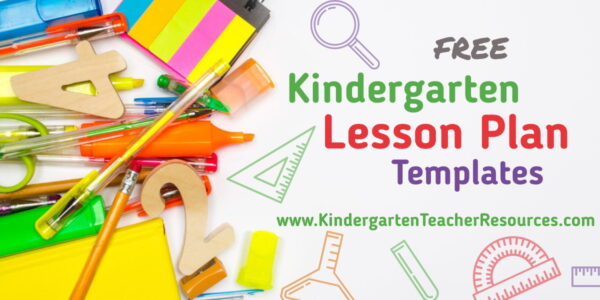Kindergarten lesson plan template